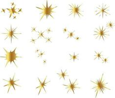Vektor Gold funkelnd Star Sammlung