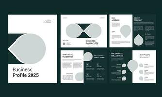 Geschäft Profil Broschüre Design vektor