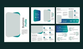Geschäft Profil Broschüre Design vektor