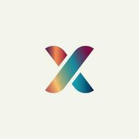 x-Buchstaben-Logo-Design vektor