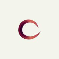 c logotyp design, c text vektor