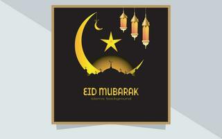 Eid Mubarak Vorlagendesign vektor