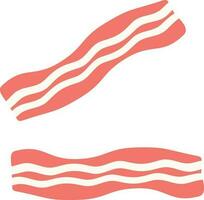 bacon ikon. platt stil. vektor