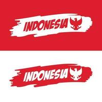 Indonesien Typografie und Garuda pancasila Vektor Kunst isoliert. Beste zum Indonesien Unabhängigkeit Tag T-Shirt Design