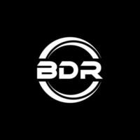 bdr Brief Logo Design im Illustration. Vektor Logo, Kalligraphie Designs zum Logo, Poster, Einladung, usw.