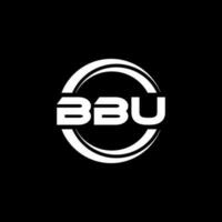 bbu Brief Logo Design im Illustration. Vektor Logo, Kalligraphie Designs zum Logo, Poster, Einladung, usw.