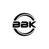 bbk Brief Logo Design im Illustration. Vektor Logo, Kalligraphie Designs zum Logo, Poster, Einladung, usw.