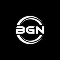 bgn-Brief-Logo-Design in Abbildung. Vektorlogo, Kalligrafie-Designs für Logo, Poster, Einladung usw. vektor