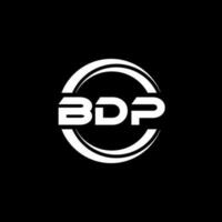 bdp Brief Logo Design im Illustration. Vektor Logo, Kalligraphie Designs zum Logo, Poster, Einladung, usw.