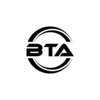 bta Brief Logo Design im Illustration. Vektor Logo, Kalligraphie Designs zum Logo, Poster, Einladung, usw.