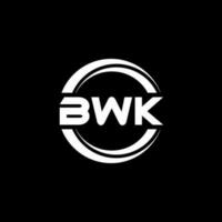 bwk Brief Logo Design im Illustration. Vektor Logo, Kalligraphie Designs zum Logo, Poster, Einladung, usw.