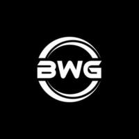 bwg Brief Logo Design im Illustration. Vektor Logo, Kalligraphie Designs zum Logo, Poster, Einladung, usw.