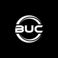 buc brev logotyp design i illustration. vektor logotyp, kalligrafi mönster för logotyp, affisch, inbjudan, etc.