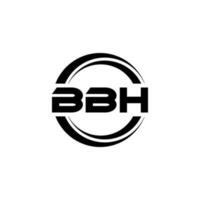 bbh Brief Logo Design im Illustration. Vektor Logo, Kalligraphie Designs zum Logo, Poster, Einladung, usw.