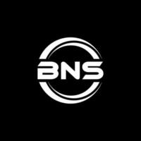 bns-Buchstaben-Logo-Design in Abbildung. Vektorlogo, Kalligrafie-Designs für Logo, Poster, Einladung usw. vektor