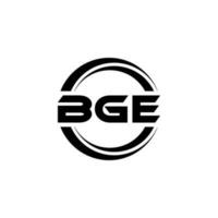 bge-Brief-Logo-Design in Abbildung. Vektorlogo, Kalligrafie-Designs für Logo, Poster, Einladung usw. vektor
