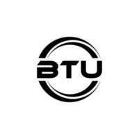 btu Brief Logo Design im Illustration. Vektor Logo, Kalligraphie Designs zum Logo, Poster, Einladung, usw.