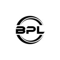 bpl Brief Logo Design im Illustration. Vektor Logo, Kalligraphie Designs zum Logo, Poster, Einladung, usw.