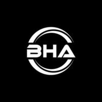 bha Brief Logo Design im Illustration. Vektor Logo, Kalligraphie Designs zum Logo, Poster, Einladung, usw.