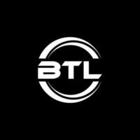 btl Brief Logo Design im Illustration. Vektor Logo, Kalligraphie Designs zum Logo, Poster, Einladung, usw.