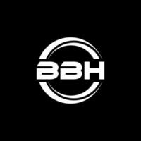 bbh Brief Logo Design im Illustration. Vektor Logo, Kalligraphie Designs zum Logo, Poster, Einladung, usw.