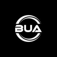 bua brev logotyp design i illustration. vektor logotyp, kalligrafi mönster för logotyp, affisch, inbjudan, etc.