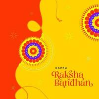 glücklich Raksha Bandhan Gruß Design Vektor Illustration