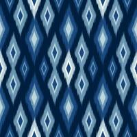 ethnisch Muster Ikat traditionell geometrisch Formen Vektor