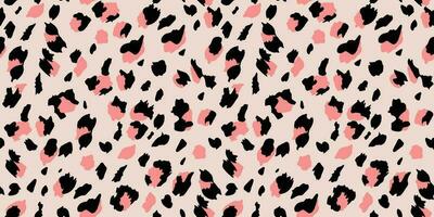 abstrakt Leopard Haut nahtlos Muster. Tier drucken. geometrisch Folklore Ornament zum Textil- Banner, Abdeckung, Hintergrund. Vektor Illustration.