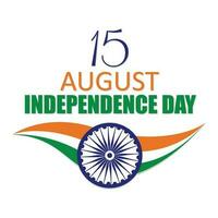 15:e augusti indisk oberoende dag vektor illustration