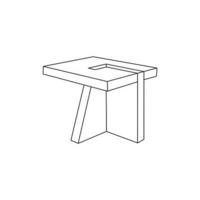 Möbel Symbol von Möbel Sammlung isoliert auf Weiß Hintergrund vektor