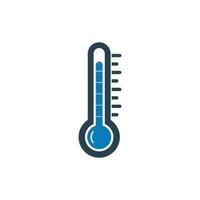 termometer ikon. redigerbar platt vektor illustration.