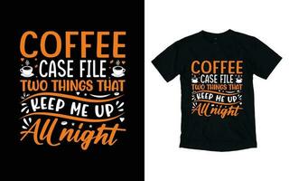 kaffe typografi t-shirt design, kaffe t-shirt design, Kafé t-shirt design, vektor kaffe illustration t-shirt design