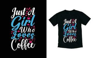 kaffe typografi t-shirt design, kaffe t-shirt design, Kafé t-shirt design, vektor kaffe illustration t-shirt design