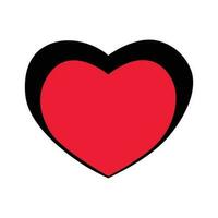 hjärtan ikon samling. hjärtans dag hjärta symbol. vektor