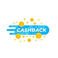 Cashback-Angebot, Geldrückerstattung vektor