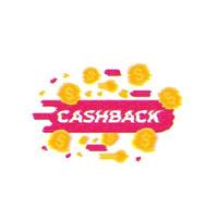 Cashback, Geldrückerstattung Vektorgrafiken mit Panne vektor