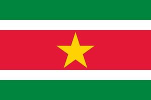 Surinam offiziell Flagge vektor