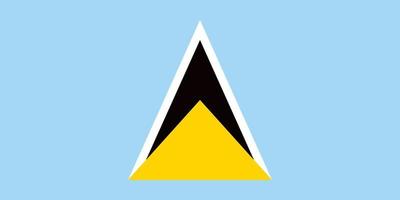 saint lucia officiellt flagga vektor