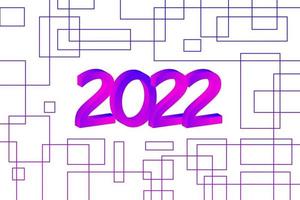2022 designmall för gott nytt år. logo design för kalender, gratulationskort eller tryck. minimalistisk design trendiga bakgrunder för branding, banner, omslag, kort. vektor illustration.