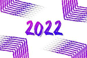 2022 designmall för gott nytt år. logo design för kalender, gratulationskort eller tryck. minimalistisk design trendiga bakgrunder för branding, banner, omslag, kort. vektor illustration.