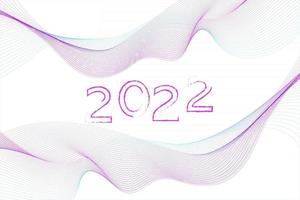 gott nytt år 2022 textdesign. omslag på affärsdagbok för 2022 med önskemål. broschyr formgivningsmall, kort, banner. vektor illustration. isolerad på vit bakgrund.