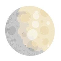Weltraum Mond Symbol Vektor