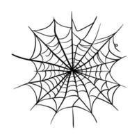 Spindel webb spindelnät vektor ikon klotter.