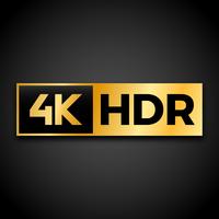 4K Ultra HD-symbol vektor