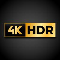 4K Ultra HD-Symbol vektor