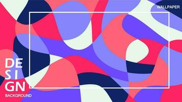 Design Hintergrund Poster abstrakt Mosaik lila und Pfirsich Farben Abdeckung. Vektor Illustration. einfach und modern Stil.