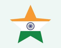 Indien Star Flagge vektor