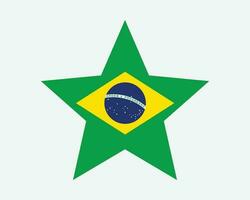 Brasilien stjärna flagga vektor