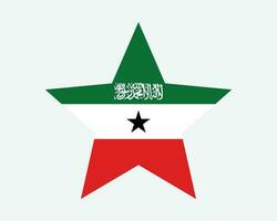 somaliland stjärna flagga vektor